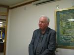 Former Gov. Frank Murkowski speaks to a group at the First Bank Building in Ketchikan.